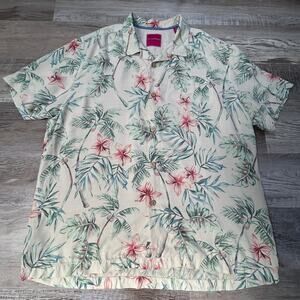 Tommy Bahama Silk Hawaiian Shirt XL Tropical Short Sleeve Button Up